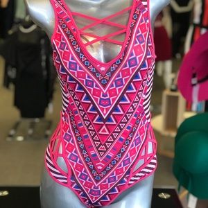 Pink One Piece Swimsuit